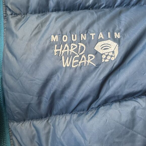 MOUNTAIN HARDWEAR RATIO DOWN MOUNTAIN PUFFY VEST in Deep turquoise Size M - Picture 5 of 8